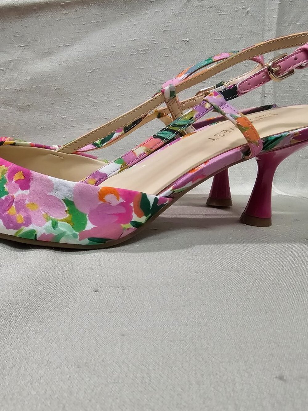 Nine West Women's Floral Slingback Shoes Size 8.5M - Picture 3 of 16
